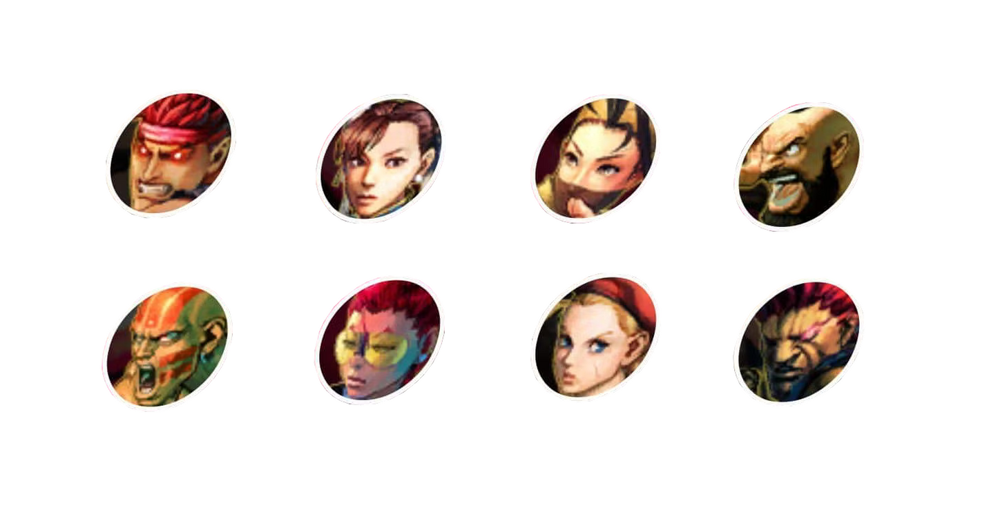 Set of Arcade Button Cut-Outs